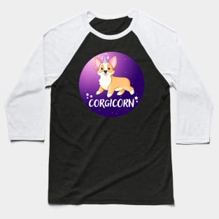 Corgicorn Cute Corgi Lover Quote Artwork Baseball T-Shirt